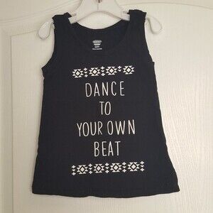 Dance to Your Own Beat Tank Top Black